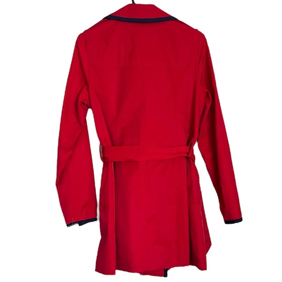 EUC | Nautica | Red Trench Coat | Size Small - Picture 4 of 7